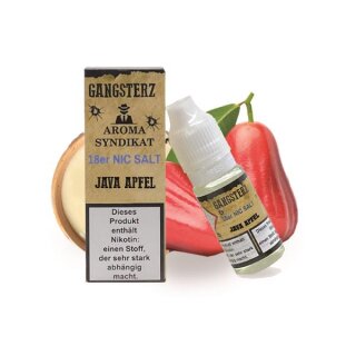 Gangsterz-Java Apfel Liquid-10ml-18mg Nikotinsalz
