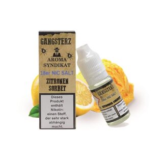 Gangsterz-Zitronen Sorbet Liquid-10ml-18mg Nikotinsalz