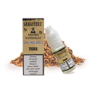 Gangsterz-Tabak Liquid 10ml-18mg Nikotinsalz