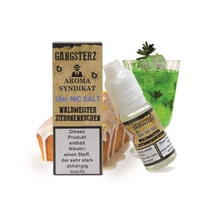 Gangsterz-Waldmeister Zitronenkuchen Liquid 10ml-18mg Nikotinsalz