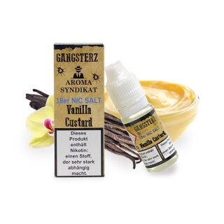 Gangsterz-Vanilla Custard Liquid 10ml-18mg Nikotinsalz