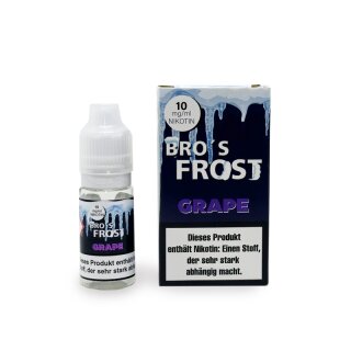 Bro`s Frost - Grape 10mg Nikotinsalz Liquid 10ml