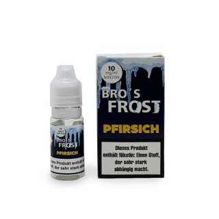 Bro`s Frost - Pfirsich 10mg Nikotinsalz Liquid 10ml