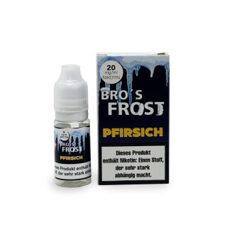 Bro`s Frost - Pfirsich 20mg Nikotinsalz Liquid 10ml