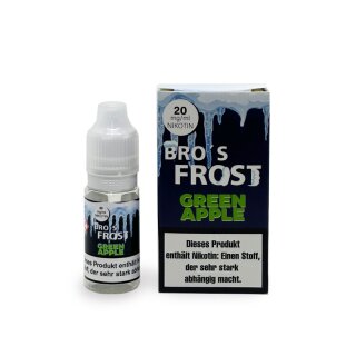 Bro`s Frost - Green Apple 20mg Nikotinsalz Liquid 10ml