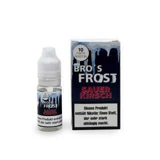 Bro`s Frost - Sauerkirsch 10mg Nikotinsalz Liquid 10ml