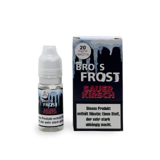Bro`s Frost - Sauerkirsch 20mg Nikotinsalz Liquid 10ml