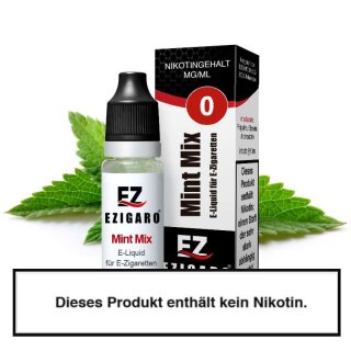 Ezigaro - Mint Mix Liquid 10ml - 0mg/ml Nikotin