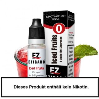 Ezigaro - Iced Fruits Liquid 10ml - 0mg/ml Nikotin