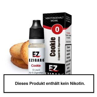 Ezigaro - Cookie Liquid 10ml - 0mg/ml Nikotin