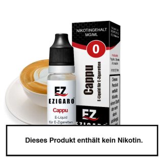 Ezigaro - Cappu Liquid 10ml - 0mg/ml Nikotin